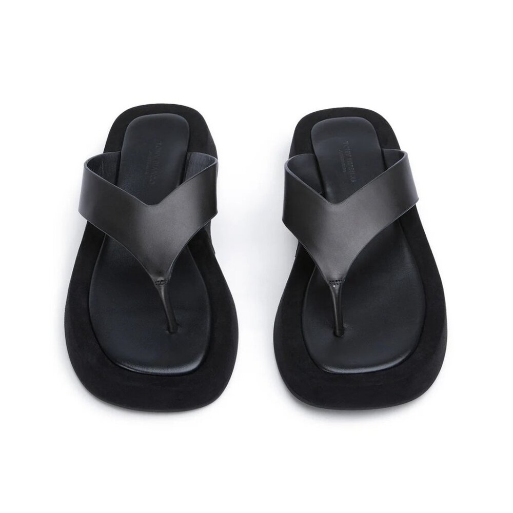 Tony Bianco Ives Sandals in Black Como 9 with box Womens Flip Flops
